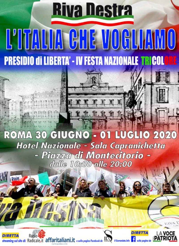 Roma,In piazza di Montecitorio,20 ore di dibattiti in diretta streaming e facebook. Conclude Lollobrigida (FDI).