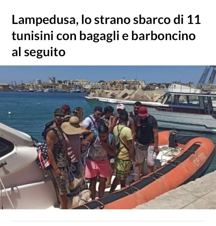 Migrante sbarcato col cagnolino