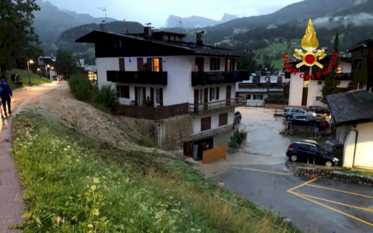 Cortina D’Ampezzo: devastata da una bomba d'acqua