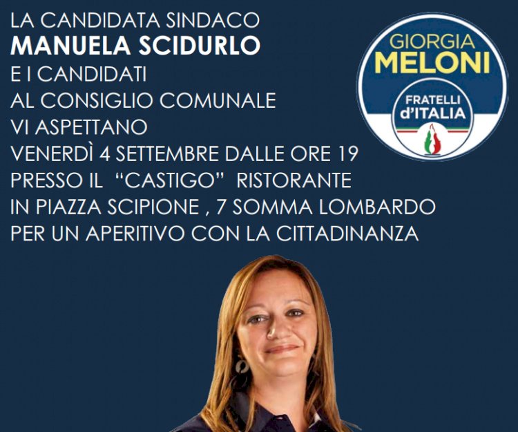 Somma (VA), la candidata sindaco Manuela Scidurlo