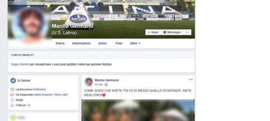 Caso  Willy, la Polizia postale di Roma e Latina denuncia studente universitario