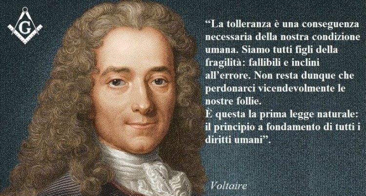 #Voltaire, figura chiave dell'Illuminismo, ricordato dal Grande Oriente