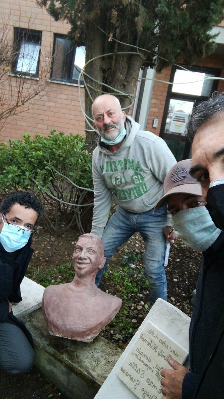 Diego Granese e soci donano la statua di Willy Monteiro Duarte