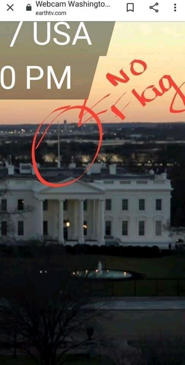 Washington D.C. - No flag on White House today