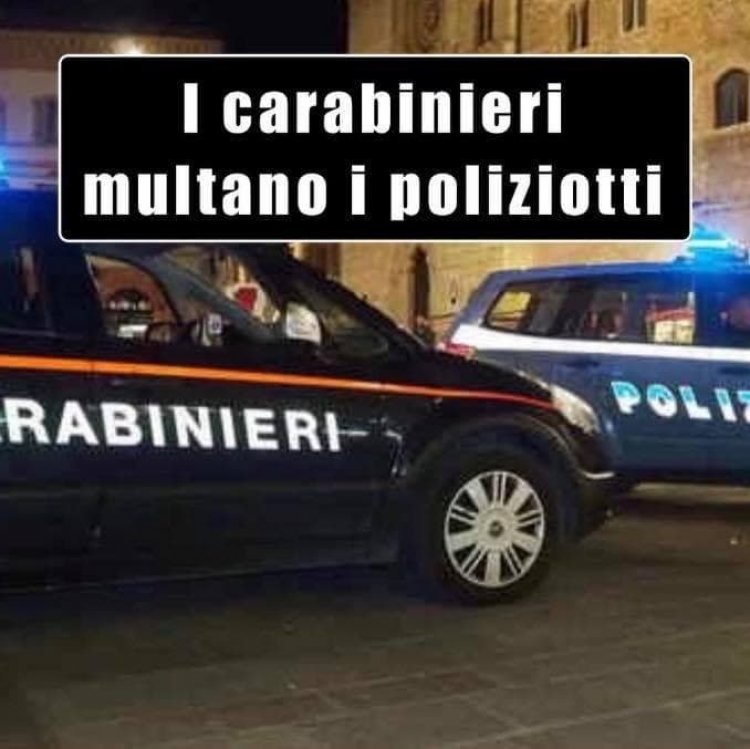 Assembramento al BAR, i Carabinieri multano i Poliziotti