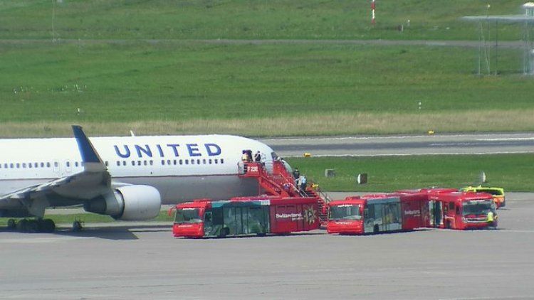 United Airlines deve annullare il decollo a causa di un bird strike.