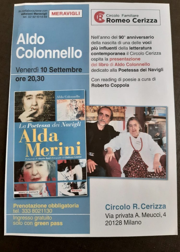 A Crescenzago evento dedicato ad Alda Merini a 90 anni dalla nascita